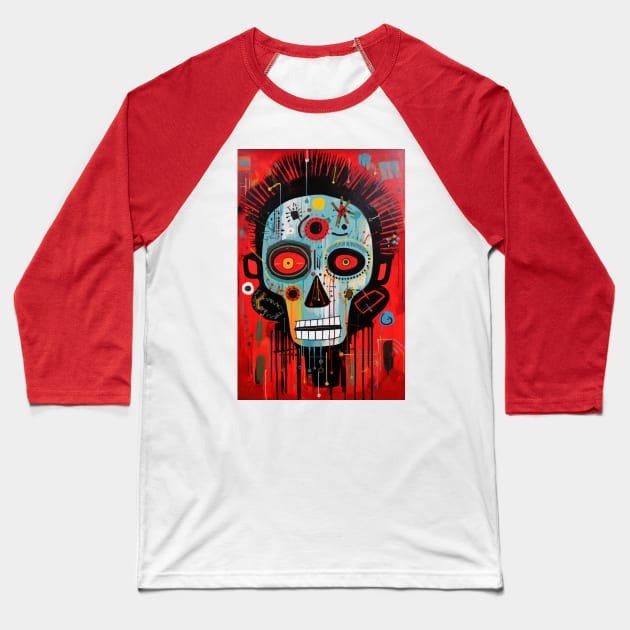 Primitivism Baseball T-Shirt by TooplesArt